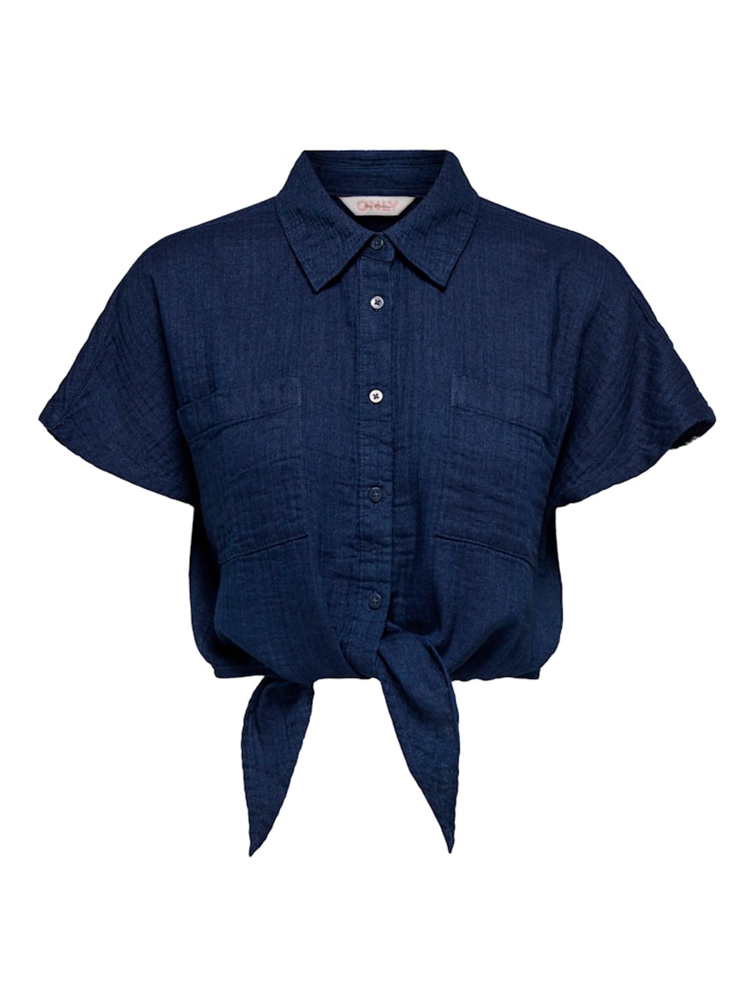 ONLY Blouse 'leoni' in Blauw: voorkant
