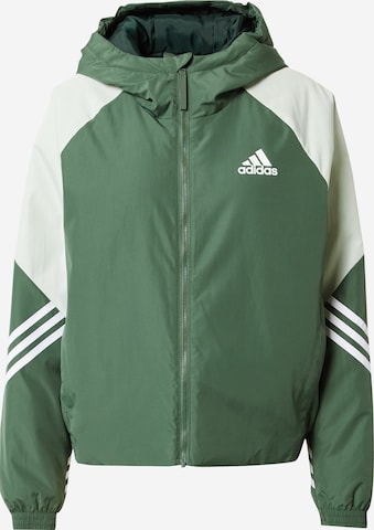 ADIDAS SPORTSWEAR Athletic Jacket 'Back To ' in Green: front