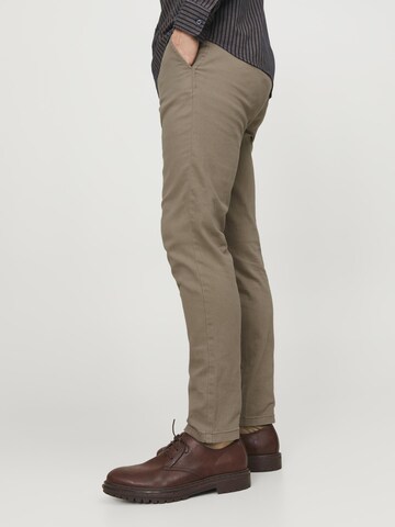 JACK & JONES Slim fit Chino trousers 'JPSTMarco JJDave' in Beige