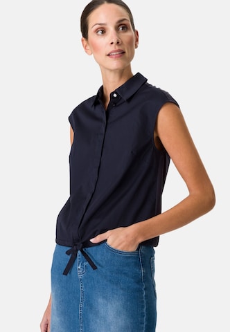 zero Blouse in Blauw: voorkant