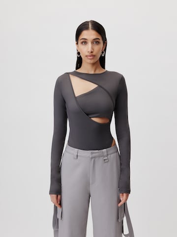 LeGer by Lena Gercke Shirt Bodysuit 'Armina' in Grey: front