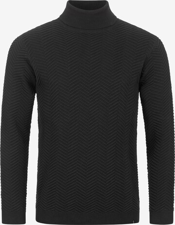 INDICODE JEANS Pullover 'Saini' in Schwarz: predná strana