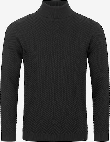 INDICODE JEANS Pullover 'Saini' in Schwarz: predná strana