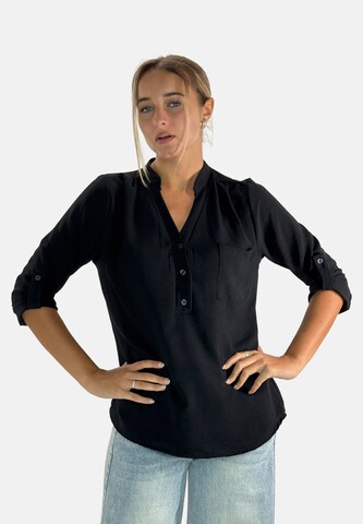 Elara Bluse i sort: forside