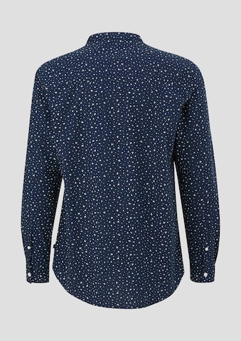 QS Regular fit Button Up Shirt in Blue