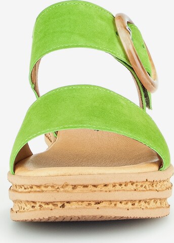 GABOR Strap Sandals in Green