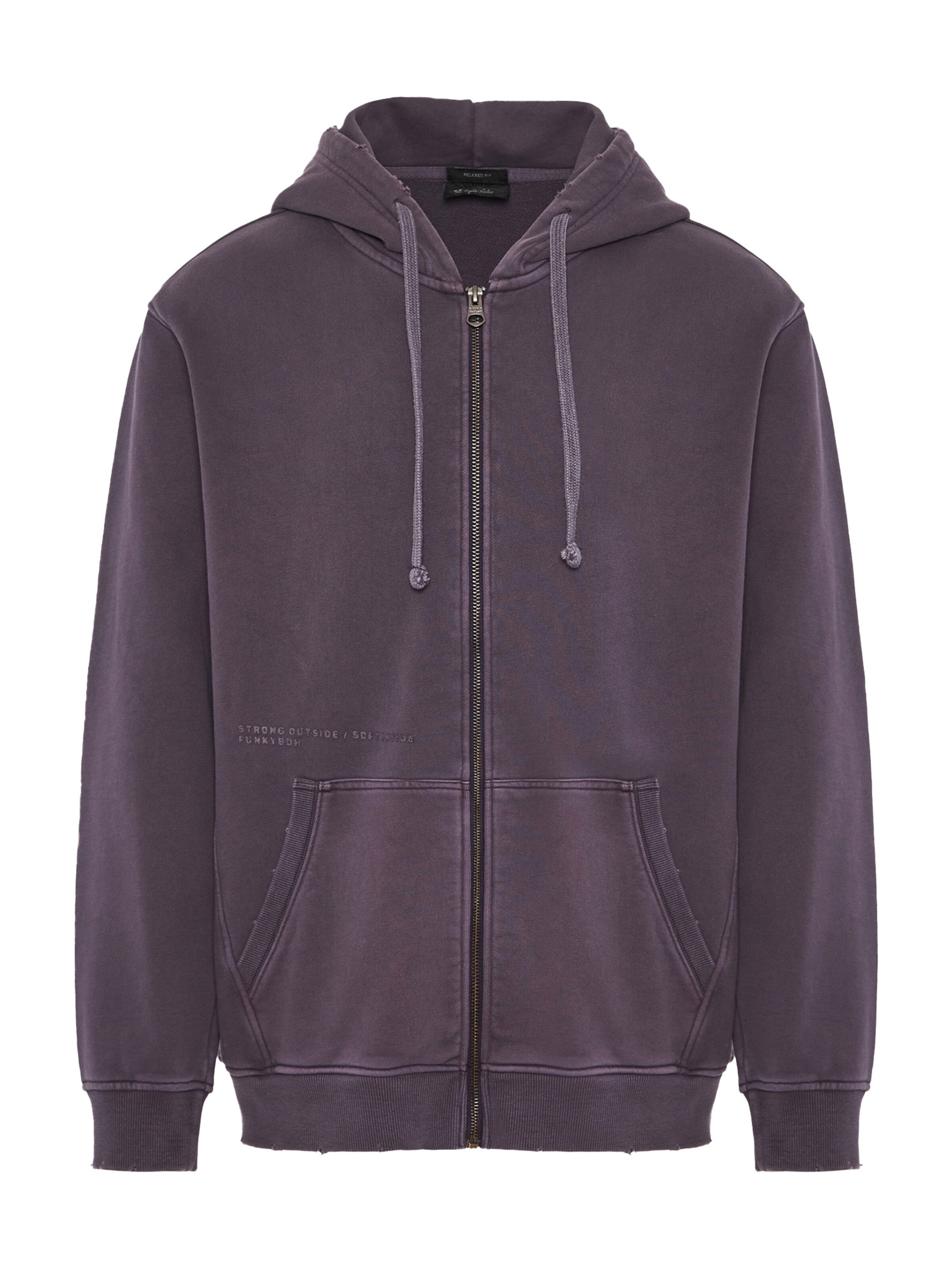 Funky Buddha - Casaco em moletão em roxo: frente