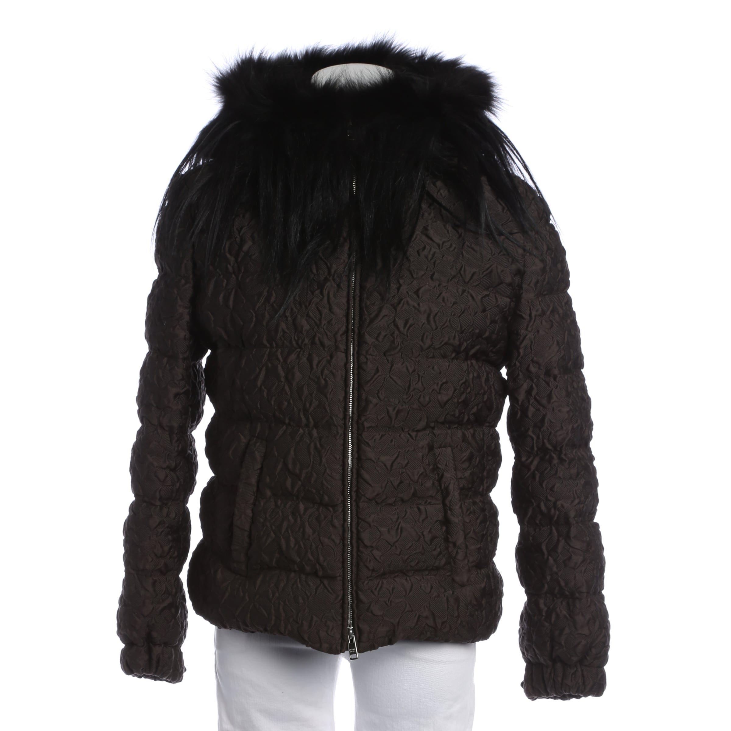 PRADA Übergangsjacke M in Grau: Vorderseite