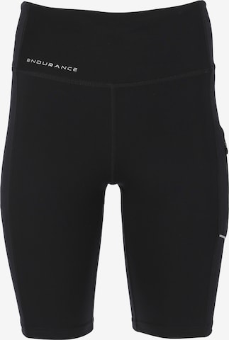 ENDURANCE Skinny Sportbroek 'Thadea' in Zwart: voorkant