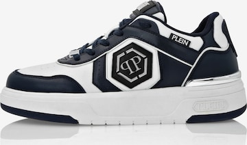 Sneaker bassa ' Predator ' di Philipp Plein in blu: frontale