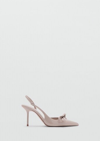 MANGO Slingback Pumps 'Coreo' in Beige