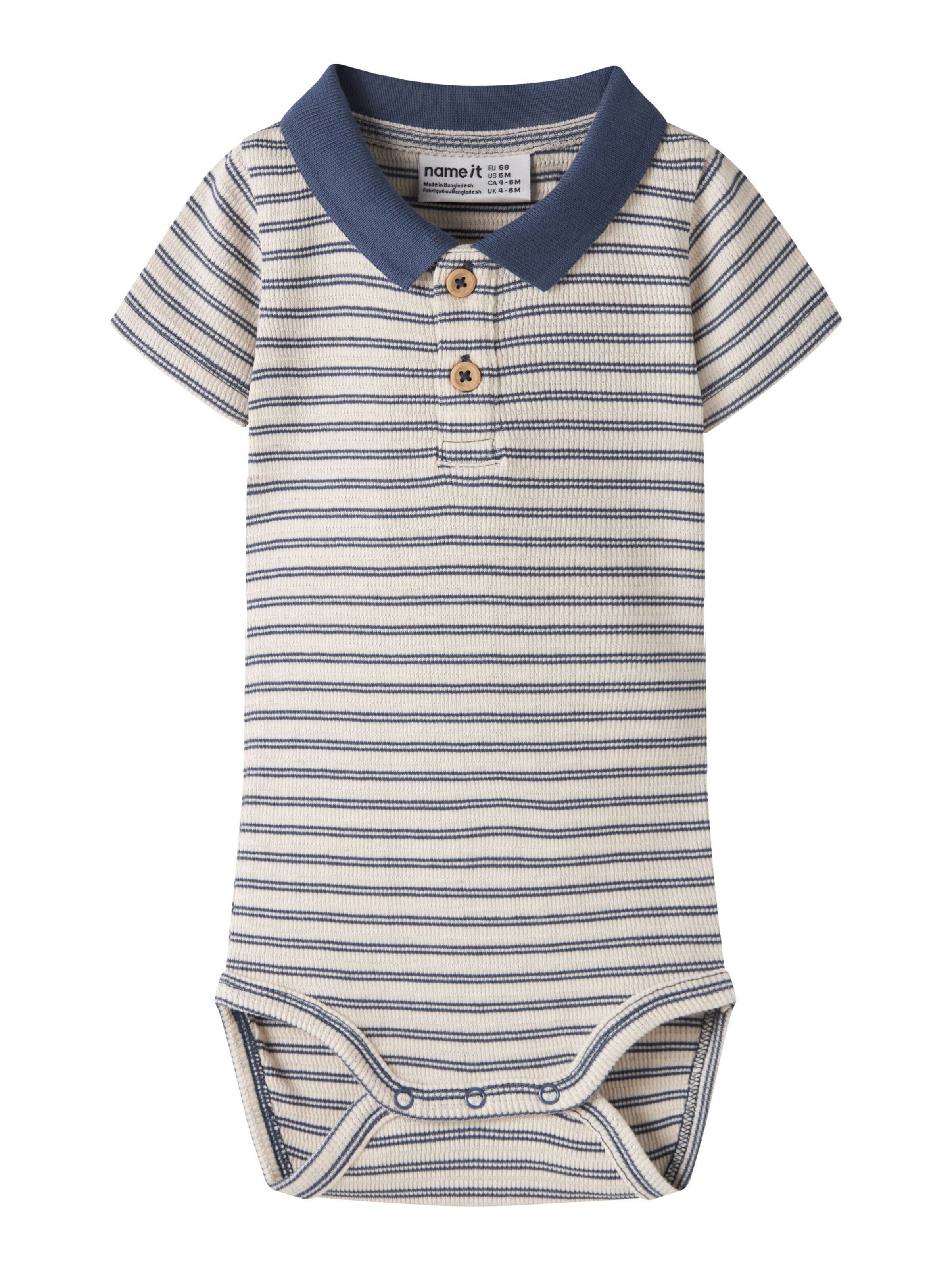 Tutina / body per bambino di NAME IT in blu: frontale