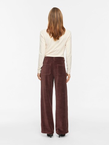 VILA Wide Leg Hose in Braun
