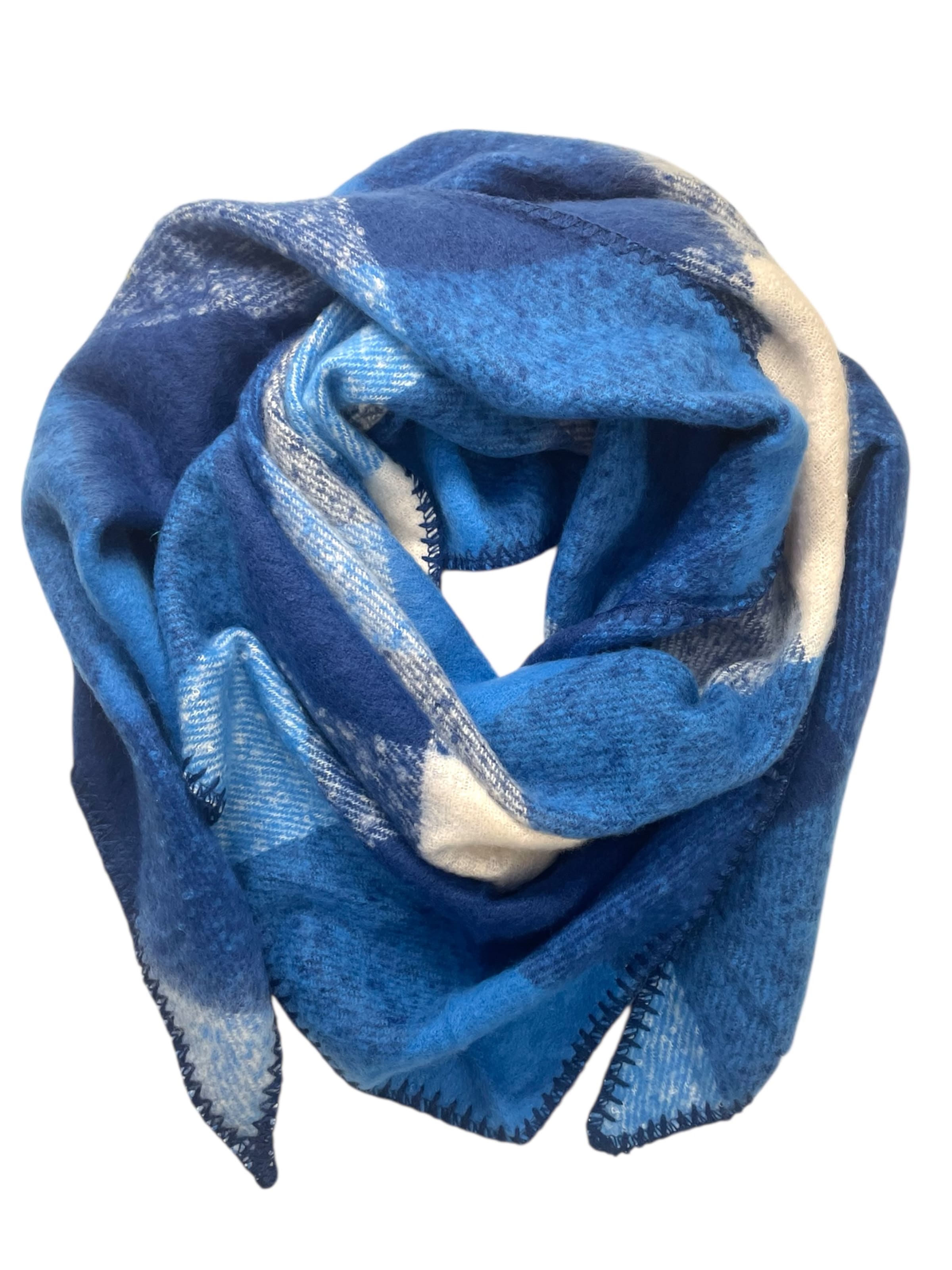 Kumixi Oversizeschal 'Dreiecksschal'‌ in azur, Produktansicht