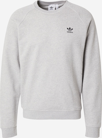 ADIDAS ORIGINALS Sweatshirt 'Trefoil Essentials' in Grey: front