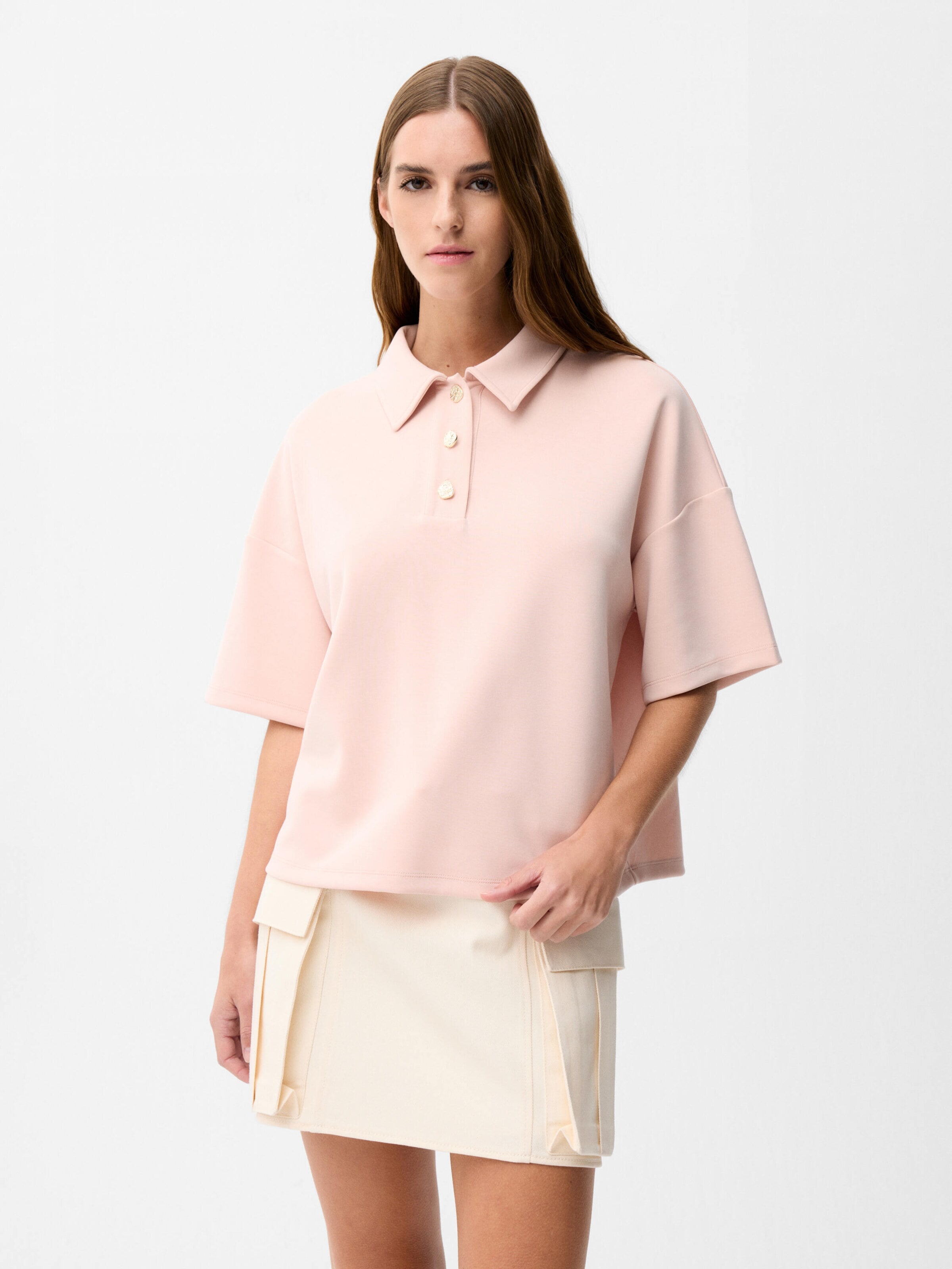 adl Blouse in Roze: voorkant