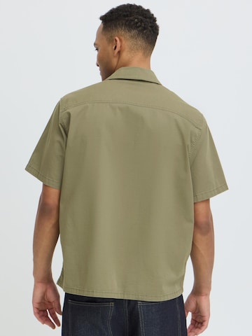 BLEND Comfort Fit Kurzarmhemd ' BHMatz Overshirt ' in Grün