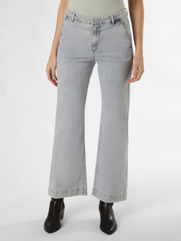 Marie Lund Bootcut Jeans in Blauw: voorkant