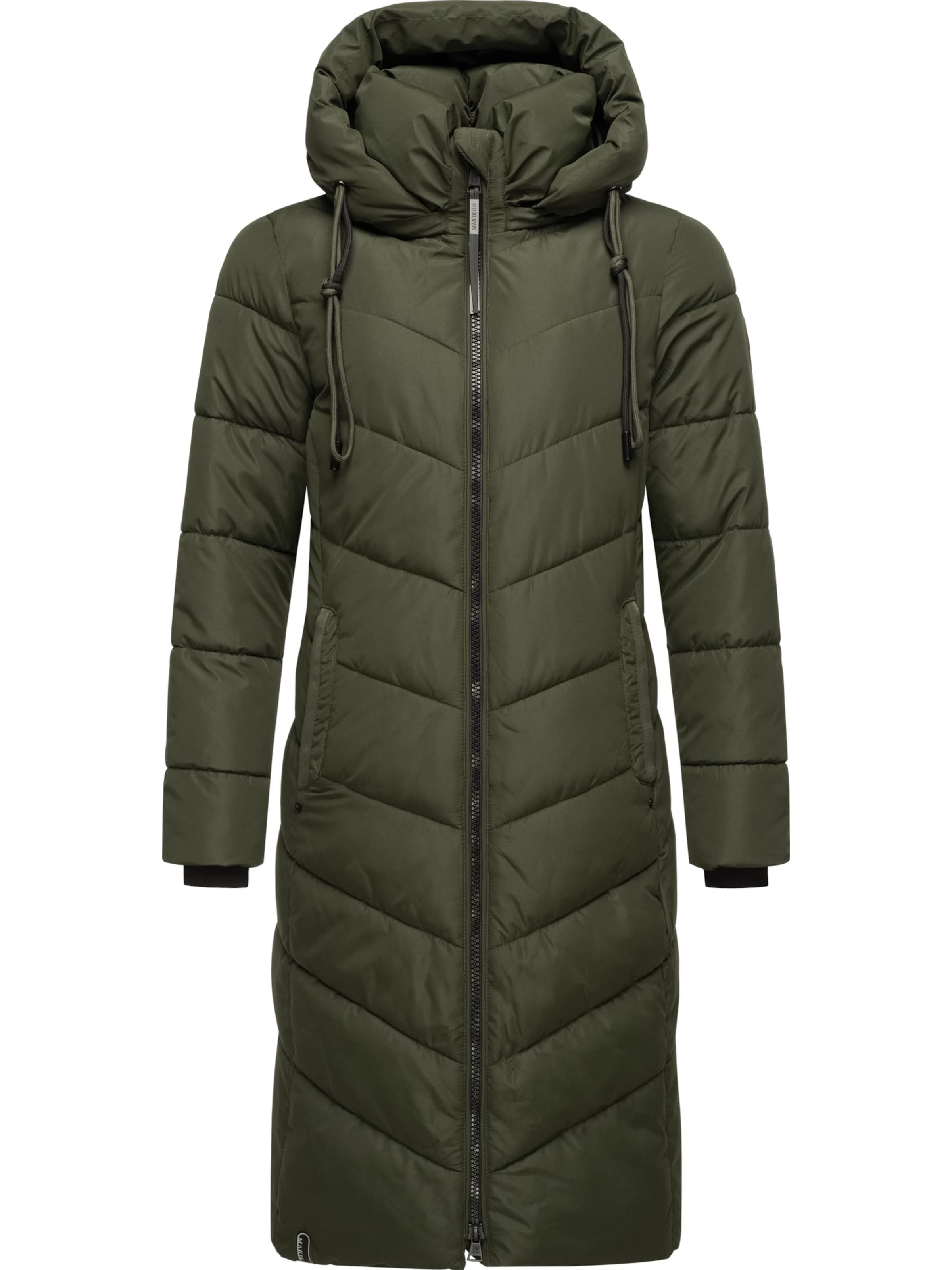 Manteau d’hiver 'Sahnekatzii' MARIKOO en vert : devant