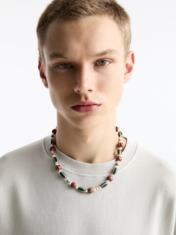 Bluză de molton de la Pull&Bear pe bej
