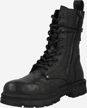 REPLAY Lace-Up Ankle Boots in Black: front