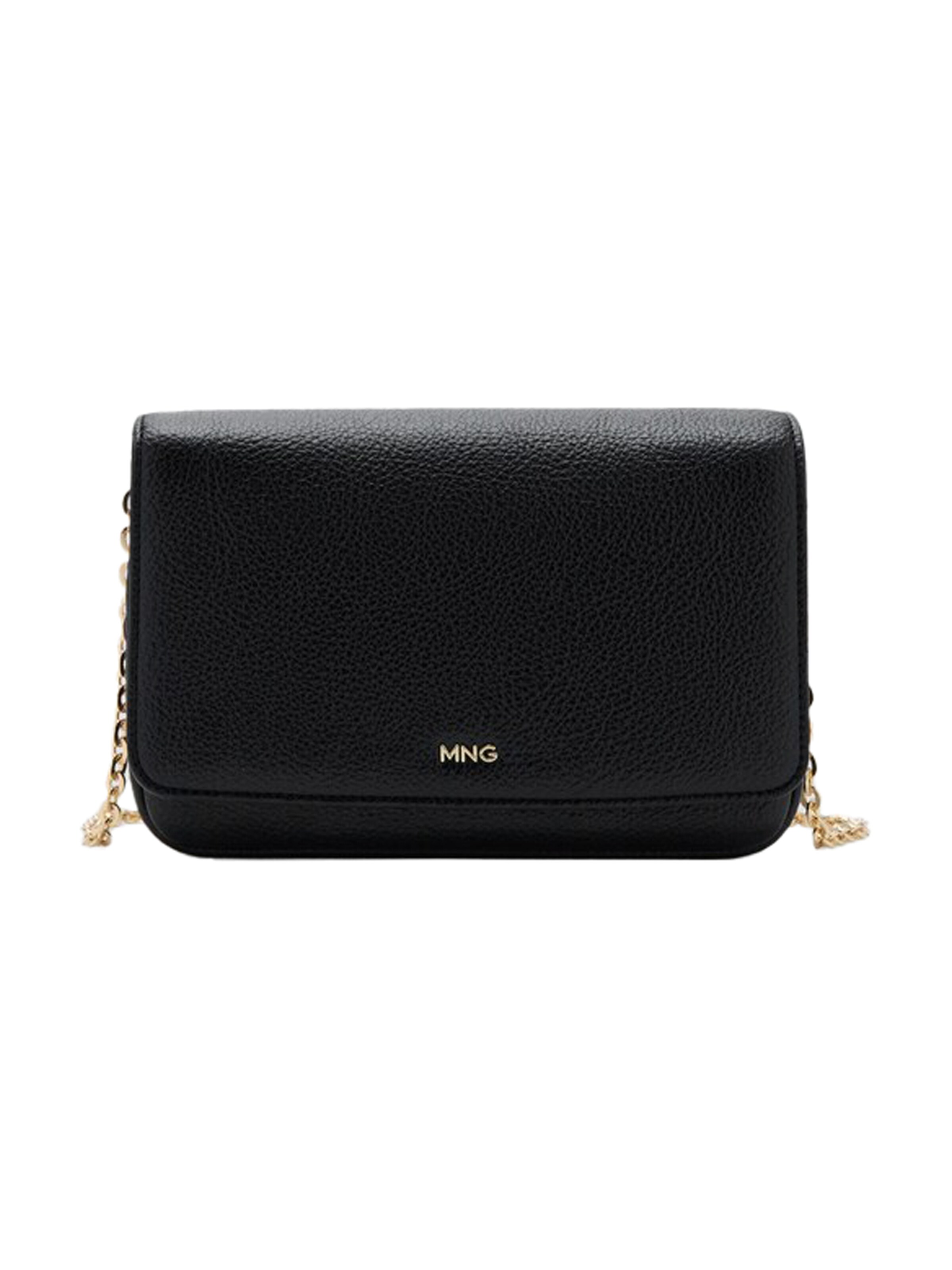 MANGO Taška přes rameno 'CORINA2' – černá: přední strana