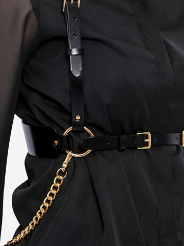 Haute Cuir Riem 'Tara Chain Harness' in Zwart