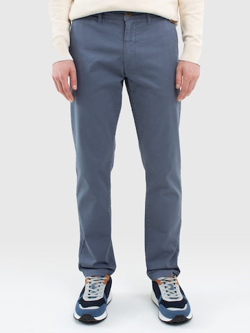 BIG STAR Tapered Chino Pants 'Erhat' in Blue: front