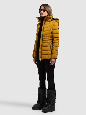 khujo Winterjas 'DALETT' in Geel: voorkant