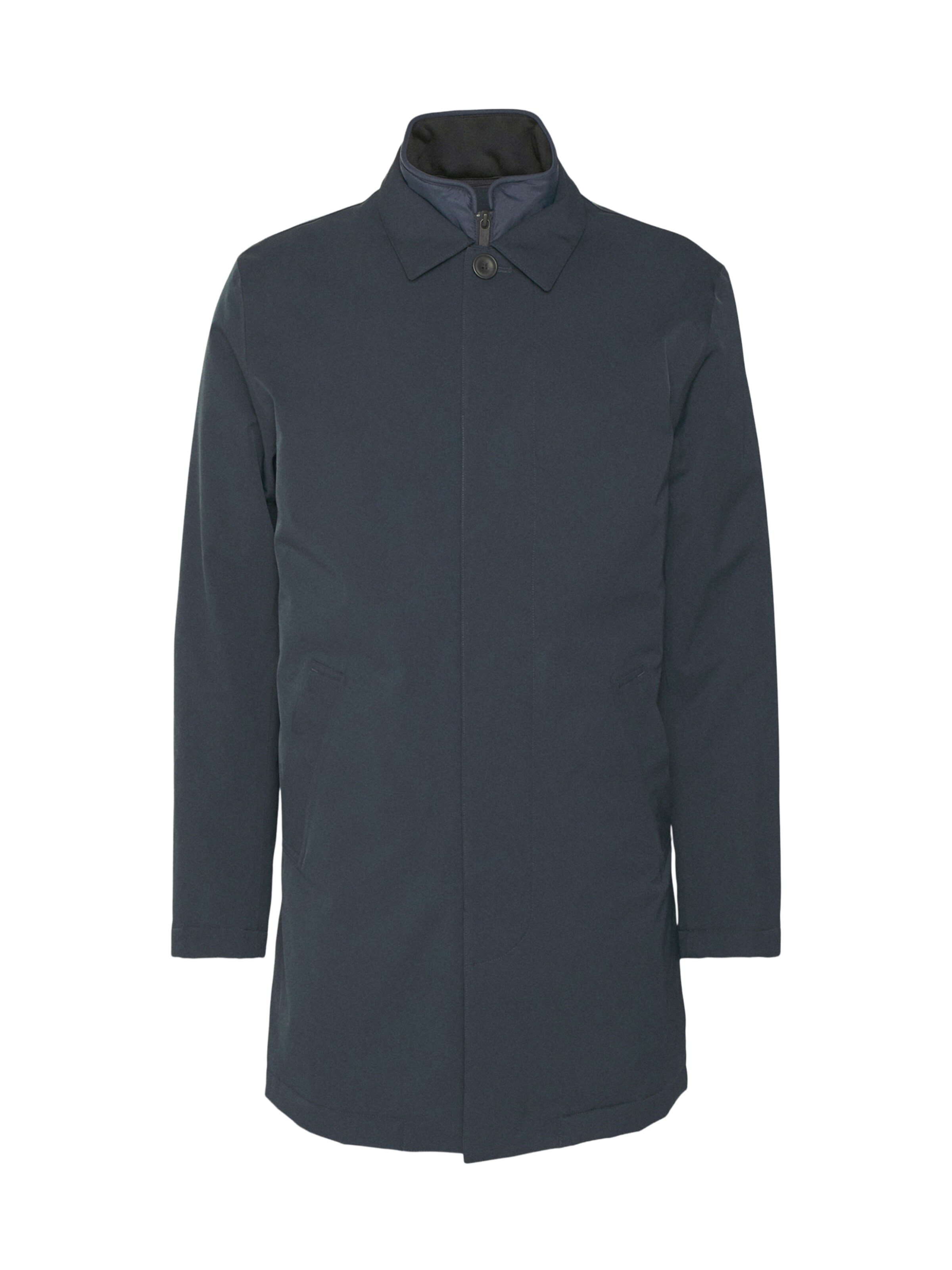 NN07 Between-Seasons Coat 'Blake 8240' in Blue: front