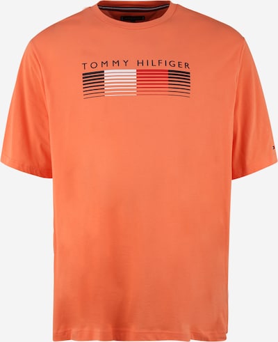 Tommy Hilfiger Big & Tall T-Shirt en bleu foncé / orange foncé / rouge / blanc, Vue avec produit
