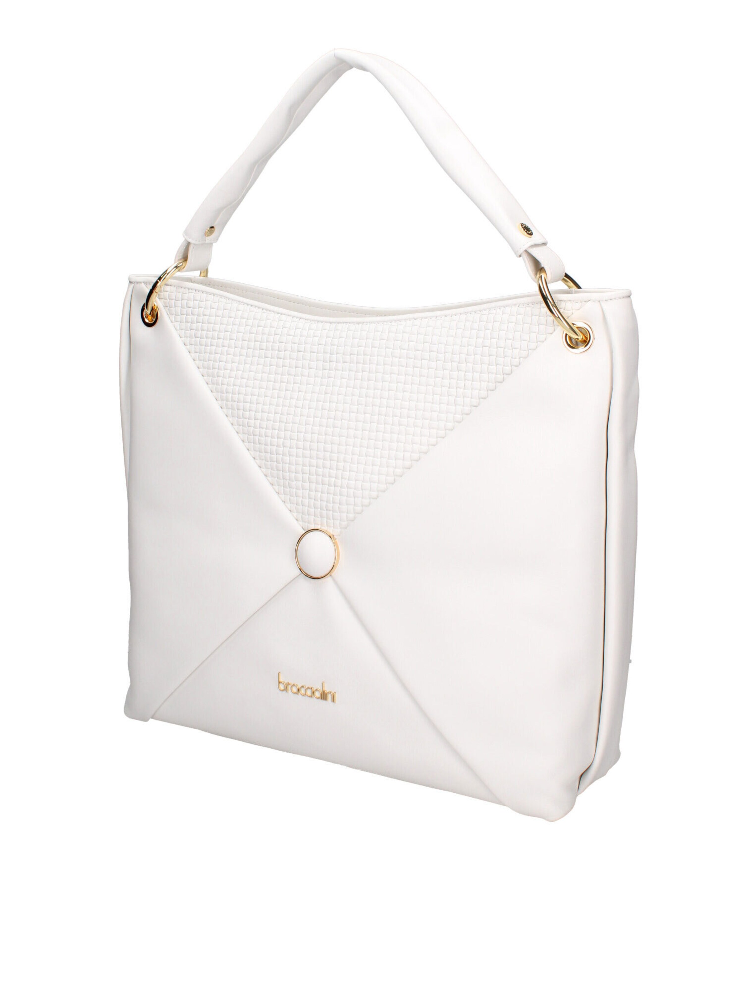 Sac bandoulière Braccialini en blanc : devant