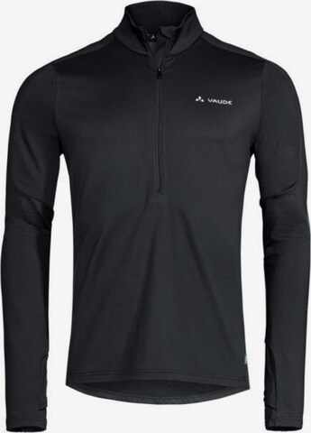 VAUDE Athletic Sweatshirt in Black: front
