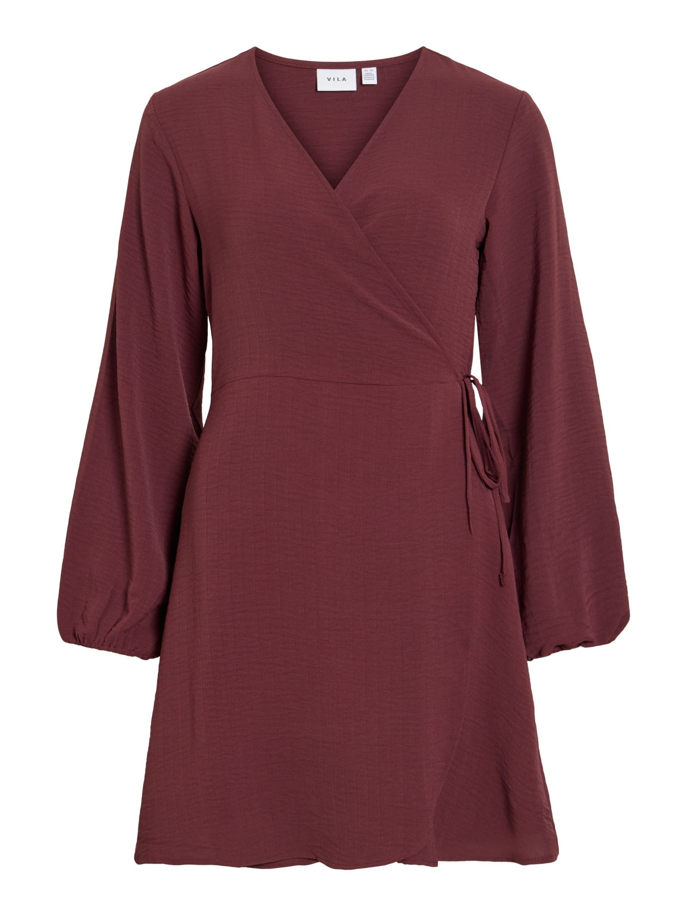 VILA Jurk 'VILovie' in de kleur Lichtbruin, Productweergave