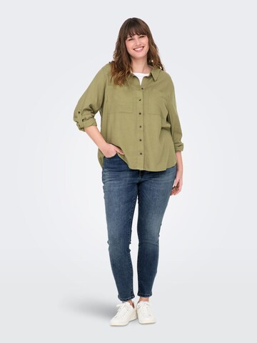ONLY Carmakoma - Skinny Vaquero en azul
