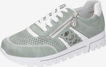 Rieker Platform trainers in Green: front