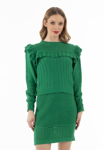 faina Sweater in Green: front