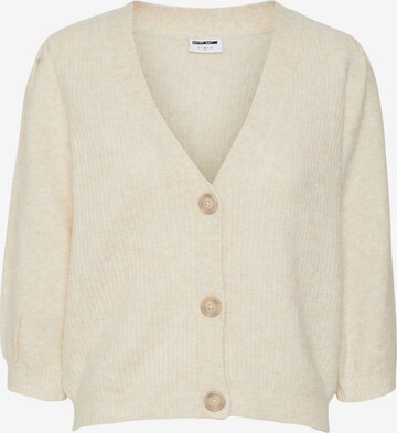 Noisy may Knit Cardigan 'Lilje' in Beige: front