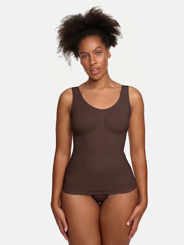 Haut modelant 'Figurformendes Shapewear Tanktop' cfab en marron : devant