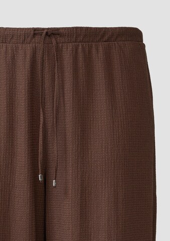 Wide Leg Pantalon s.Oliver en marron