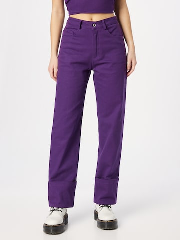 Wide Leg Jean 'Iben Alexa' Hosbjerg en violet : devant