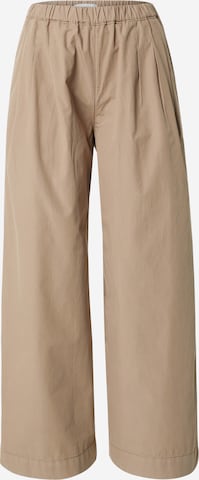 TOPSHOP Wide Leg Laskoshousut värissä beige: etupuoli