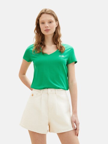 TOM TAILOR DENIM T-Shirt in Grün