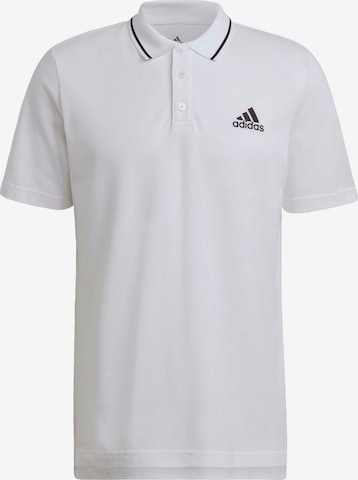 ADIDAS SPORTSWEAR Skinny Shirt 'Aeroready Essentials Piqué Small Logo' in Weiß: predná strana