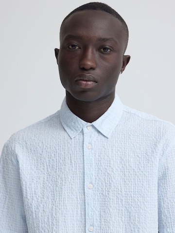 BLEND Regular Fit Kurzarmhemd ' BHBarny ' in Blau