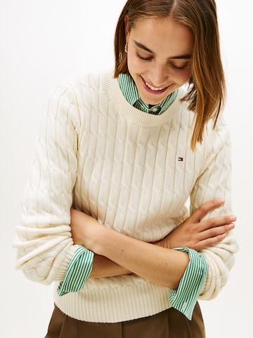 TOMMY HILFIGER Pullover in Beige