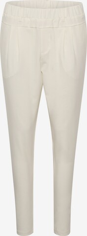 Kaffe Skinny Pleat-Front Pants 'Jillian' in White: front
