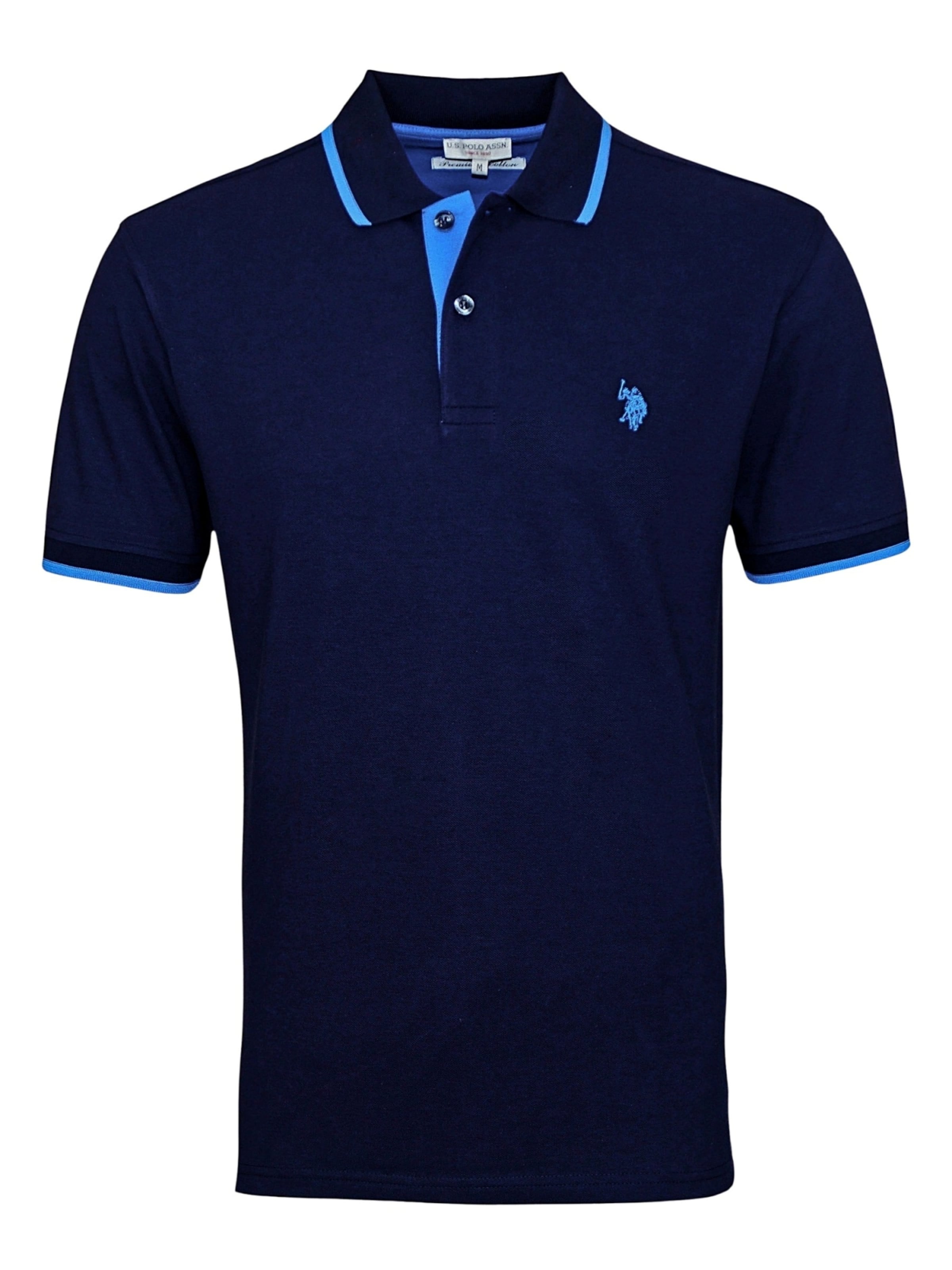 T-Shirt U.S. POLO ASSN. en bleu : devant