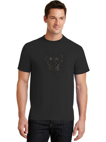 HUSKSWARE Shirt 'Grafik'‌‌‌‌ in Schwarz: Vorderseite