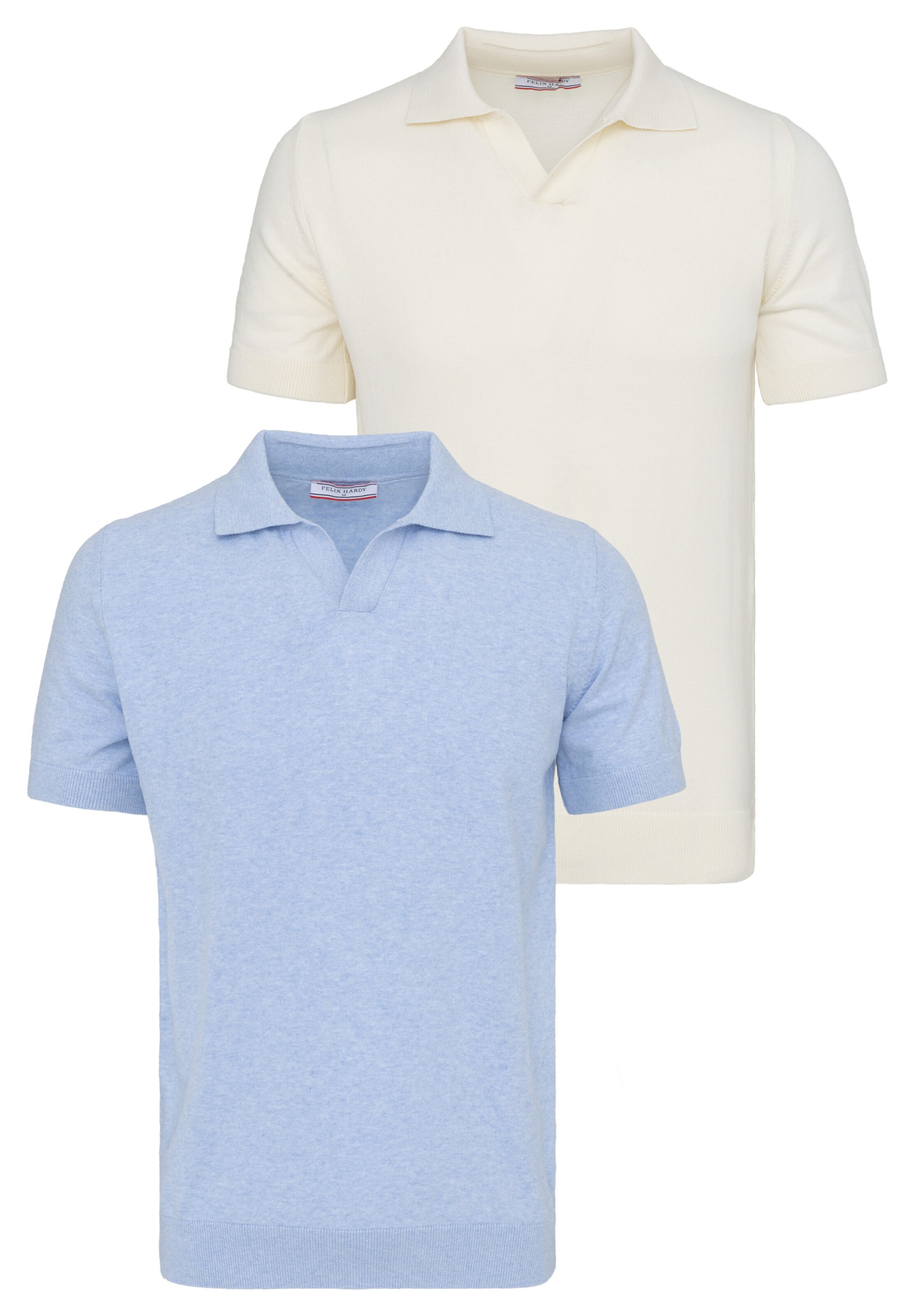 Felix Hardy Shirt in ecru / hellblau, Produktansicht